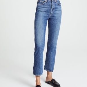 Agolde Pinch Waist High Rise Kick Jeans in Placebo